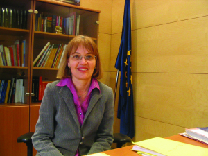 Maria Teresa Calvo, represetant del Parlament Europeu a Barcelona.
